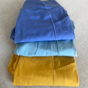 Workout shorts (3) from Bandier.